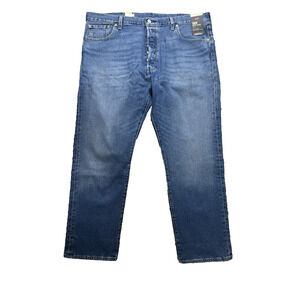 Levi’s 501 ST Jeans W42 L30 Blue Straight Leg Denim NWOT Classic Fit